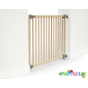 Barrière de sécurité portillon enfant amovible 73-110cm natu - Papouille