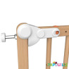 Barrière de sécurité portillon enfant amovible 73-110cm natu - Papouille