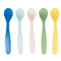 5 cuillères pour bébé souples ergonomique - Papouille