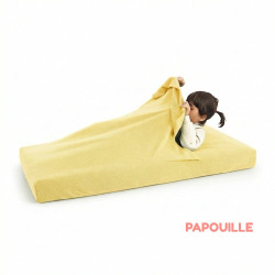 Combi drap éponge portefeuille 60 x 120 cm paille - Papouille