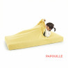 Combi drap éponge portefeuille 60 x 120 cm paille - Papouille