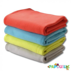 Couverture de lit polaire 100x150cm Lagon - Papouille
