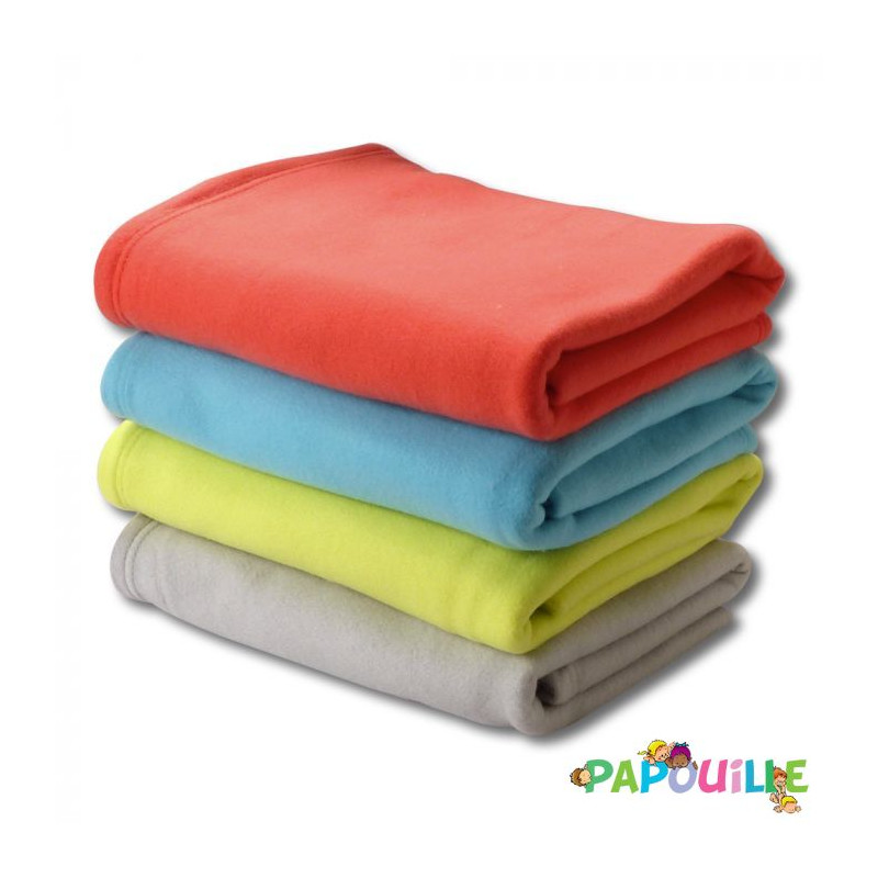 Couverture de lit polaire 100x150cm Lagon - Papouille