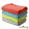 Couverture polaire microfibre turquoise pour couchette 75 x  - Papouille