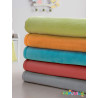 Couverture polaire microfibre turquoise pour couchette 75 x  - Papouille