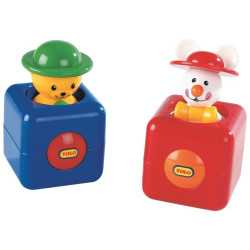 Lot de 2 grands pop-up ours souris - Papouille