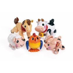Figurines articulées les animaux de la ferme - Papouille