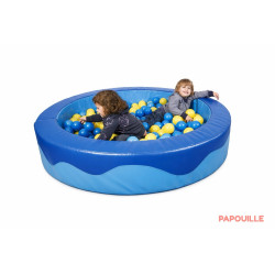 Piscine à balles / parc en mousse rond - Papouille