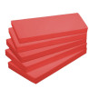 Lot de 5 matelas en tissu lavable 60 x 120 rouge - Papouille