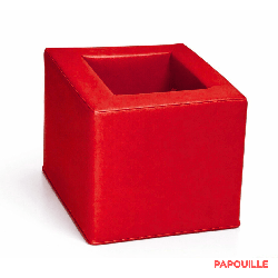Cube de rangement rouge - Papouille