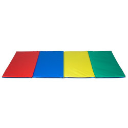 Tapis de sport enfant pliant pvc 200x100x3cm multi-colors - Papouille