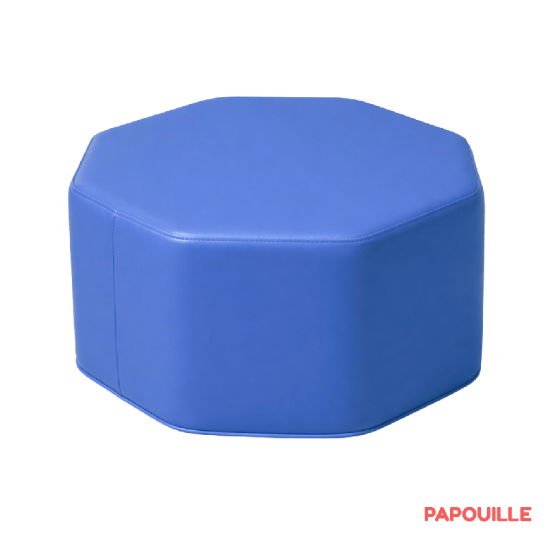 Pouf octogone en mousse pvc h.25cm - Papouille