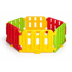 Parc 6 barrières modulable auto porté coloré - Papouille