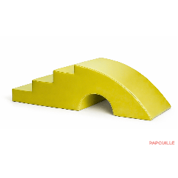 Module dôme à marches en mousse pvc h. 36 cm jaune - Papouille