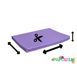Tapis en mousse sur mesure épaisseur 3cm /m2 parme - Papouille