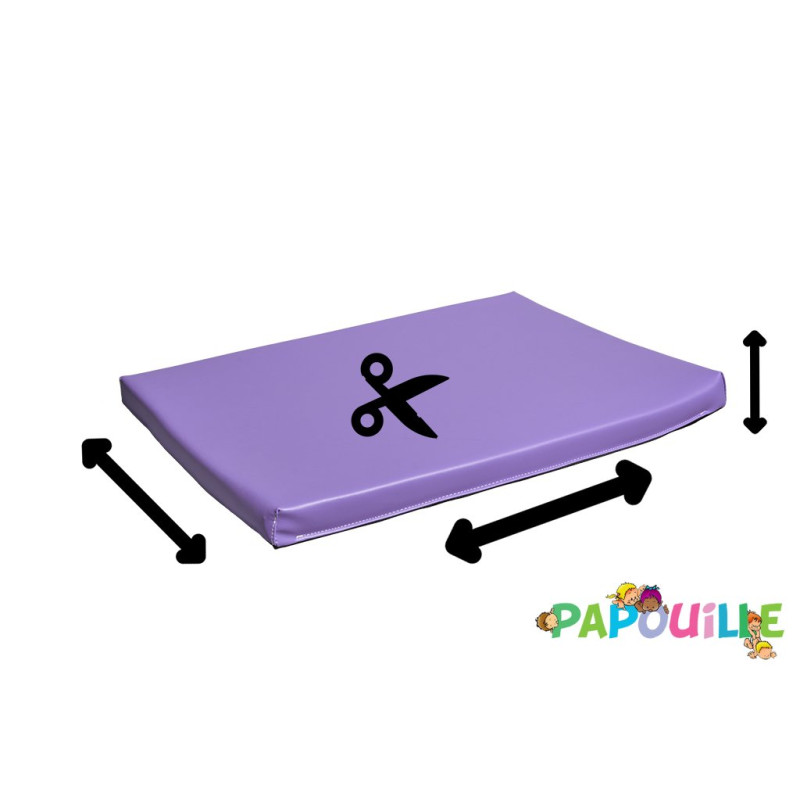Tapis en mousse sur mesure épaisseur 3cm /m2 parme - Papouille