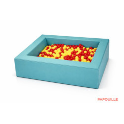 Piscine à balles en mousse revêtement pvc 140 x 140 cm - Papouille