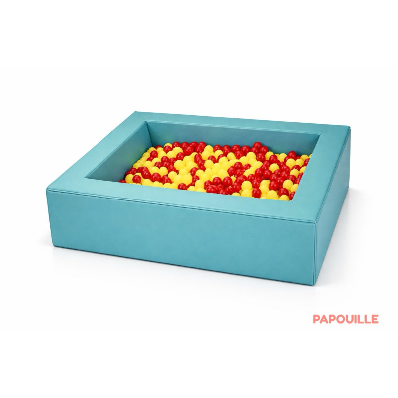 Piscine à balles en mousse revêtement pvc 140 x 140 cm - Papouille