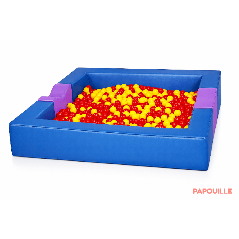 Piscine à balles en mousse revêtement pvc avec extension (co - Papouille