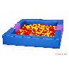 Piscine à balles en mousse revêtement pvc avec extension (co - Papouille