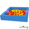 Piscine à balles en mousse revêtement pvc avec extension (co - Papouille