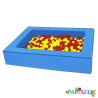 Piscine à balles en mousse revêtement pvc little - Papouille
