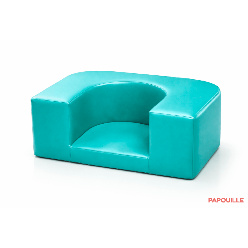 Coin d'assise de sol enfant avec fond en mousse pvc parme - Papouille