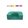 Coin d'assise de sol enfant avec fond en mousse pvc parme - Papouille