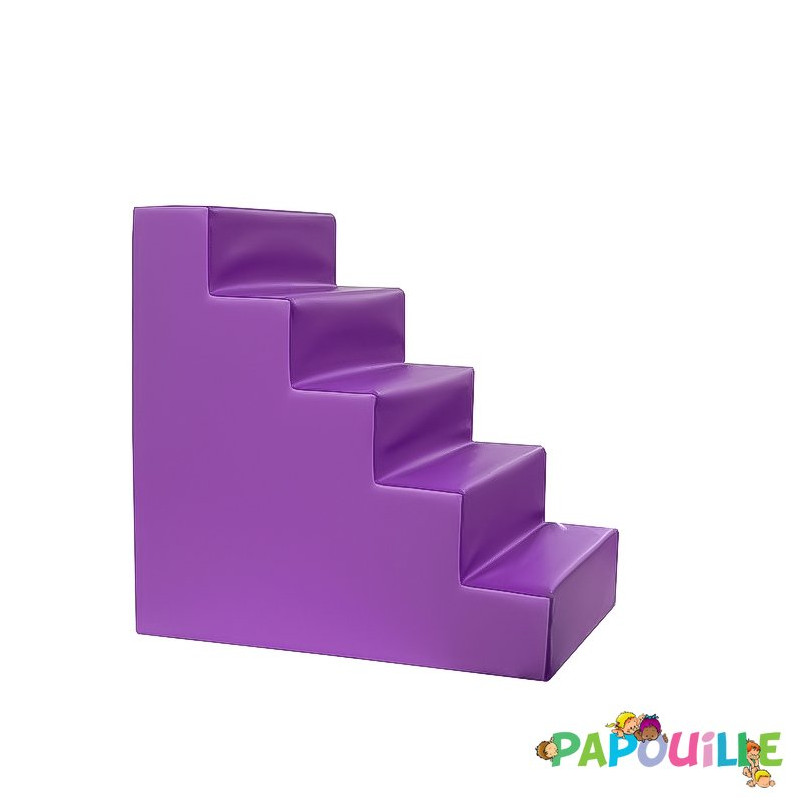 Escalier pour table de change en mousse imperméable rouge - Papouille
