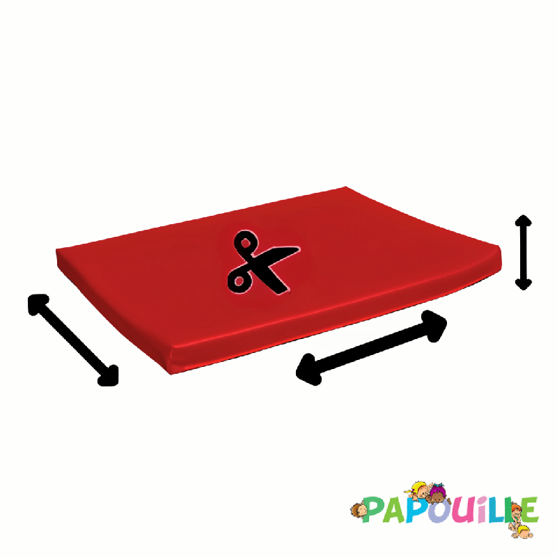 Matelas à langer plat en mousse pvc sur mesure ep 4 cm de 0. - Papouille