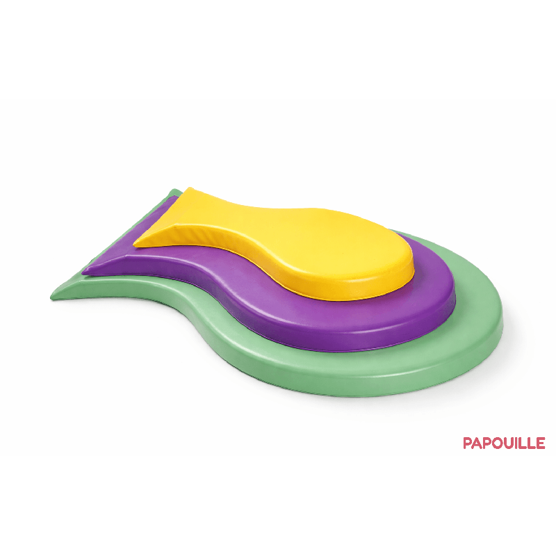 Module 3 poissons toboggan en mousse pvc - Papouille