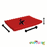 Matelas plat ep 4cm sur mesure rouge - Papouille