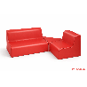 Kit coin banquette pour espace lecture assise 17cm rouge - Papouille