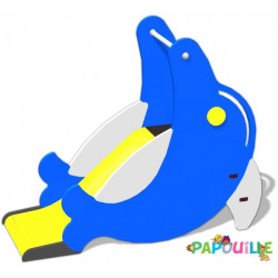 Toboggan enfant extérieur flippo le dauphin - Papouille