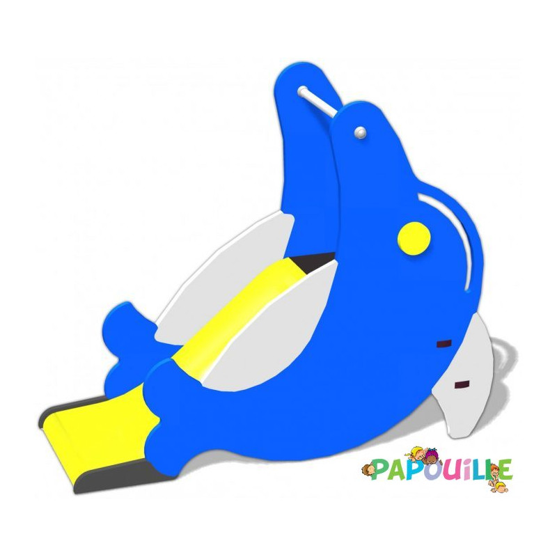Toboggan enfant extérieur flippo le dauphin - Papouille