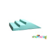 Module petit escalier toboggan en mousse pvc h.23 bleu roi - Papouille