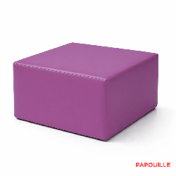 Module bloc carre en mousse pvc h.23cm rouge - Papouille