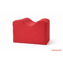 Module petite vague ondulé en mousse rouge - Papouille