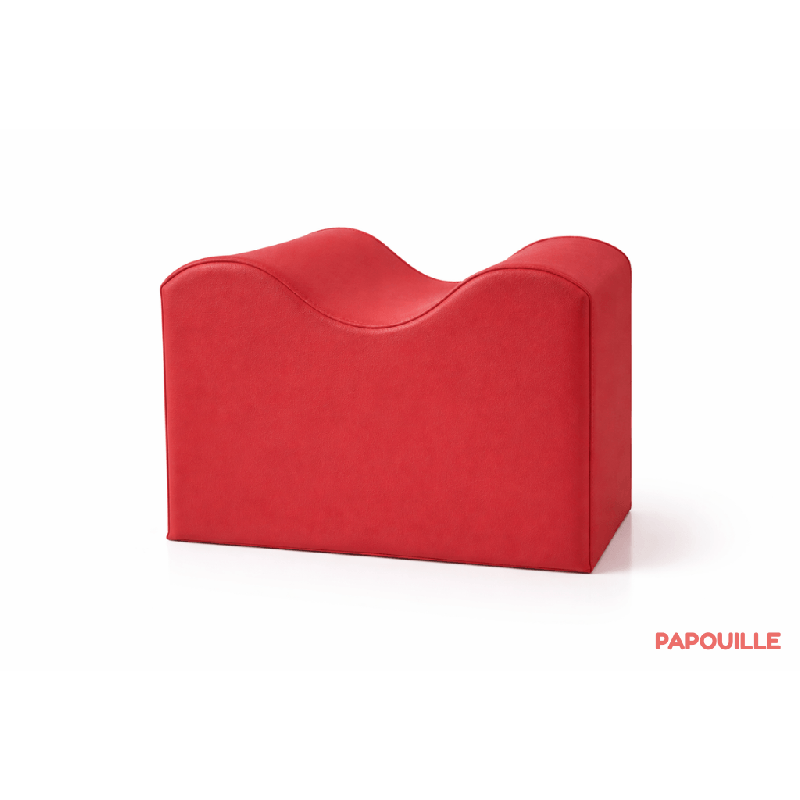 Module petite vague ondulé en mousse rouge - Papouille