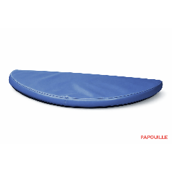 Tapis 1/2 rond en mousse pvc 80 x 40 x 3cm rouge - Papouille