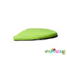 Tapis 1/2 rond en mousse pvc 80 x 40 x 3cm rouge - Papouille