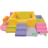 Kit piscine à balles aventure avec modules en mousse pvc - Papouille