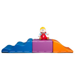 Kit modules vague onde avec velcro en mousse pvc - Papouille