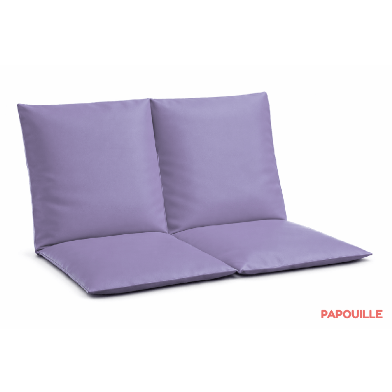 Coussin assise 2 places rouge - Papouille