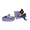 Coussin assise 2 places rouge - Papouille
