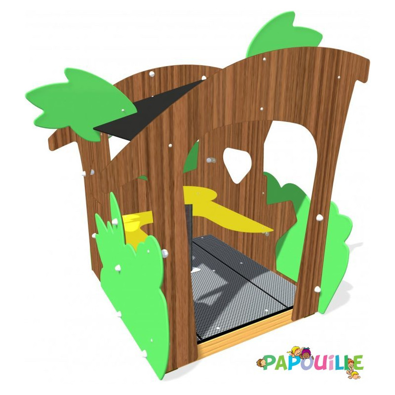 Cabane enfant en résine kahut la discut - Papouille