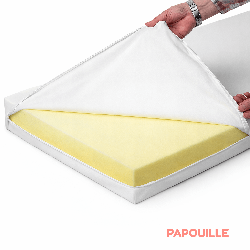 Housse de rechange matelas imperméable 60 x 120 x 10 cm - Papouille