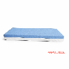 Matelas imperméable bicolor 60x120x10 blanc/bleu - Papouille