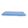 Matelas imperméable bicolor 60x120x10 blanc/bleu - Papouille