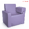 Fauteuil d'allaitement en mousse pvc avec accoudoirs rouge - Papouille